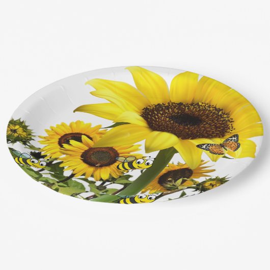 Teller für Sonnenblumen (Schrägansicht)