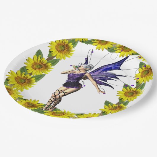 Teller für Sonnenblumen (Schrägansicht)