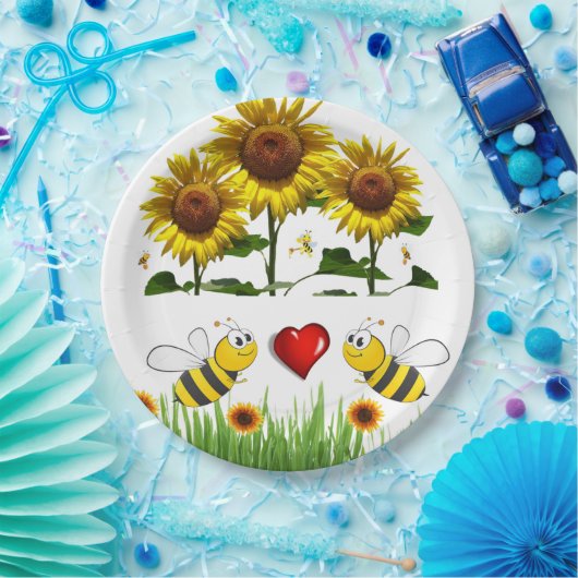 Teller für Sonnenblumen (Party)