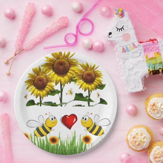 Teller für Sonnenblumen (Party)
