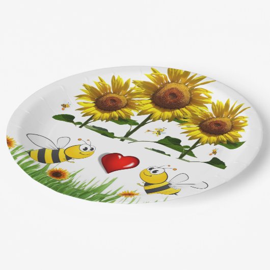 Teller für Sonnenblumen (Schrägansicht)