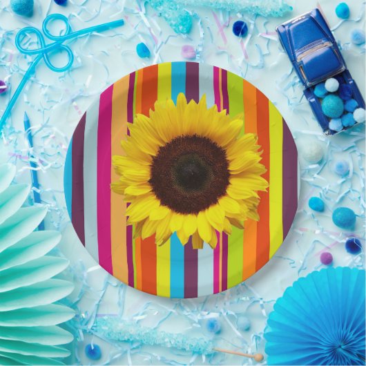 Teller für Sonnenblumenstreifen (Party)