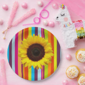 Teller für Sonnenblumenstreifen (Party)