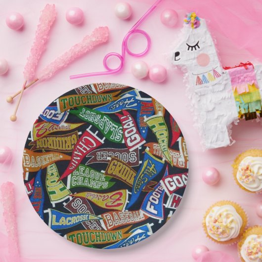 Teller für Sportfächer (Party)