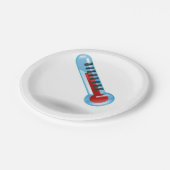 Teller für Thermometertemperaturpapier (Schrägansicht)
