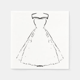 Teller für traditionelle Hochzeitskleidung Serviette