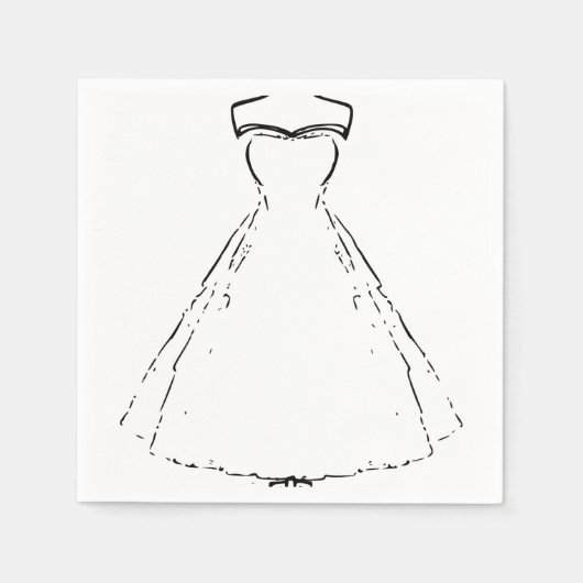 Teller für traditionelle Hochzeitskleidung Serviette (Vorderseite)