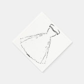 Teller für traditionelle Hochzeitskleidung Serviette (Ecke)