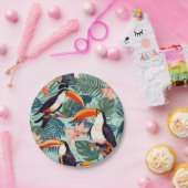 Teller für tropische Papageeien (Party)