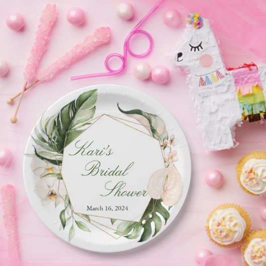 Teller für tropische Vegetation (Party)