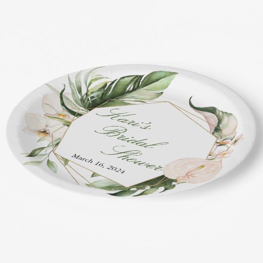 Teller für tropische Vegetation (Schrägansicht)