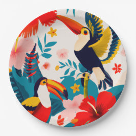 Teller für tropisches Party