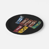 Teller für verrostete Lizenzen zum 75. (Schrägansicht)