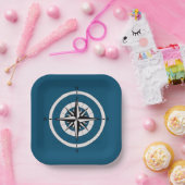 Teller für Vintage Compass-Rose (Party)