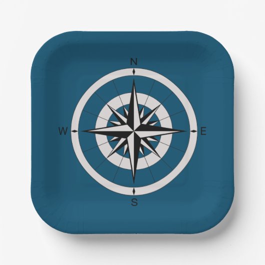 Teller für Vintage Compass-Rose (Vorderseite)
