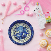 Teller für Vintage Fischpapiere (Party)