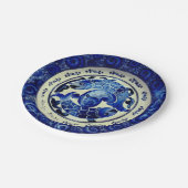 Teller für Vintage Fischpapiere (Schrägansicht)