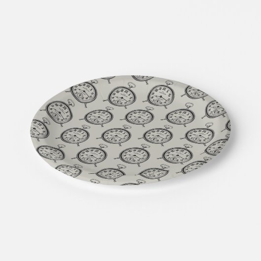 Teller für Vintage Uhrenpapiere (Schrägansicht)