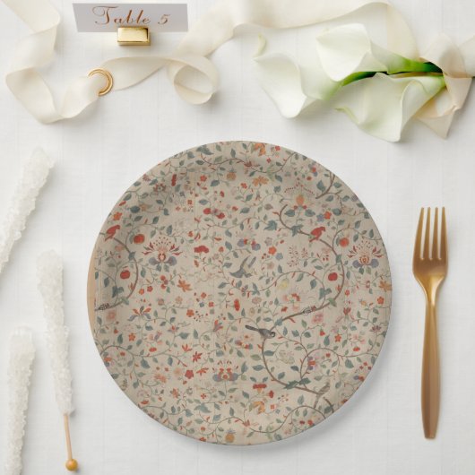 Teller für Vintages Entwurfspapier (Hochzeit)