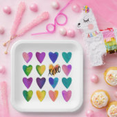 Teller für Wasserfarben und XOXO-Papier (Party)