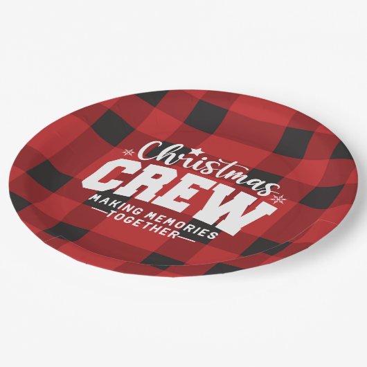 Teller für Weihnachts-Crew (Schrägansicht)