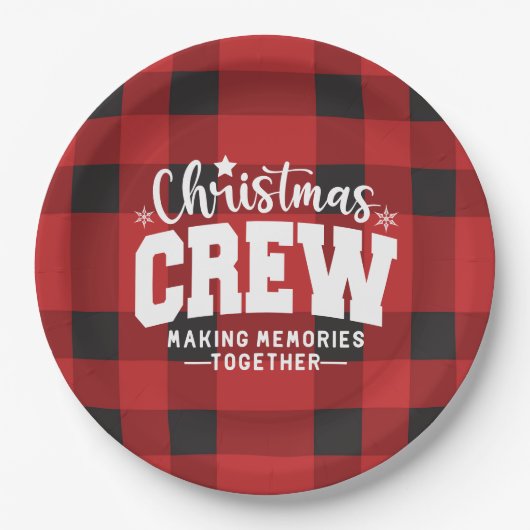 Teller für Weihnachts-Crew (Vorderseite)