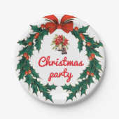 Teller für Weihnachts-Party (Vorderseite)