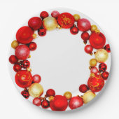 Teller für Weihnachts-Party (Vorderseite)