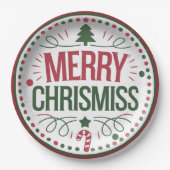 Teller für Weihnachts-Party (Vorderseite)