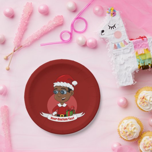 Teller für Weihnachtsjunge Cartoon (Party)