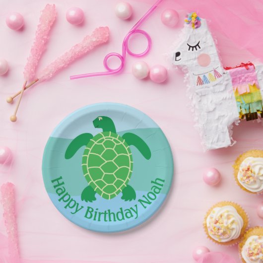 Teller für Weißmeerschildkröten (Party)