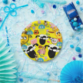 Teller, Giraffe Schweine Elephant Kitten Cat Pappteller (Party)