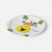 Teller, glücklich zum Geburtstag Birthday Birthday Pappteller (Schrägansicht)