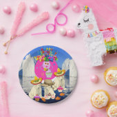 Teller, glücklicher Geburtstagskarinebär Pappteller (Party)