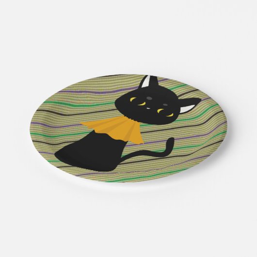 Teller Halloween, Black Cat (Schrägansicht)