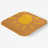 Teller, hier kommt die Son Baby Dusche Pappteller (Gewinkelt)