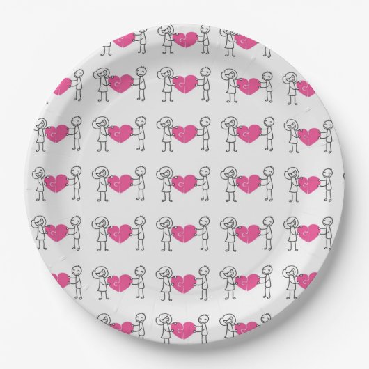 Teller/Hochzeitscouch Pappteller (Vorderseite)