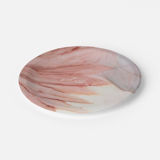 Teller Hochzeitsfeiern in Pinks und Lavendern (Schrägansicht)