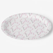 Teller/Hochzeitshöre mit Zitat Pappteller (Schrägansicht)