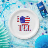 Teller/I Heart USA Pappteller (Party)