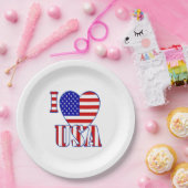 Teller/I Heart USA Pappteller (Party)