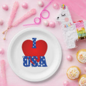 Teller/I Heart USA Pappteller (Party)