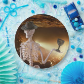 Teller, "Indy Bones Halloween Skelett" Pappteller (Party)
