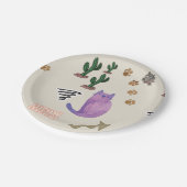 Teller Katzenfisch Meow Paws Kaktus (Schrägansicht)