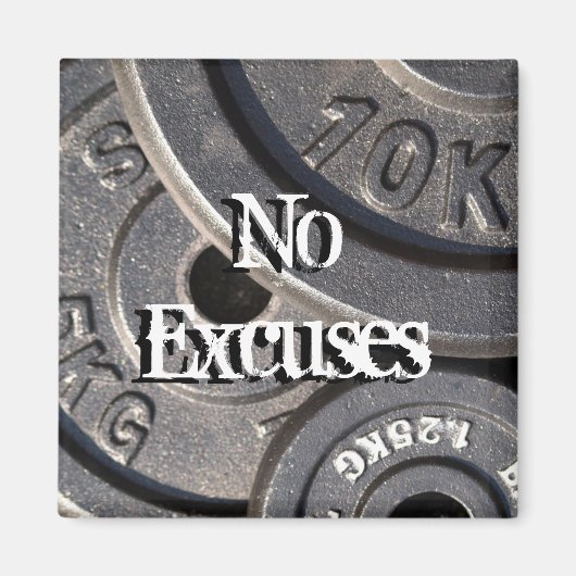 Teller, keine Ausreden Magnet (Vorne)