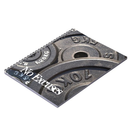 Teller, keine Ausreden Notizblock (Linke Seite)