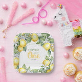 Teller Lemon Zitrus 1. Geburtstag. (Party)