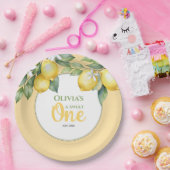 Teller Lemon Zitrus 1. Geburtstag. (Party)