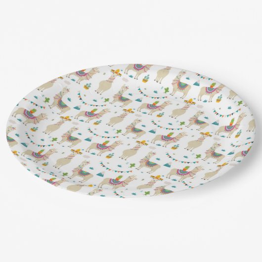 Teller - Llama Garden Party (Schrägansicht)