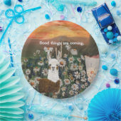 Teller Llama in den Gänsedaunen (Party)